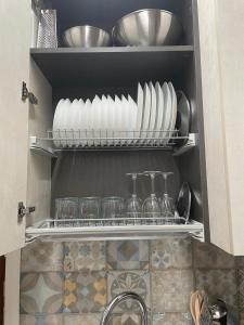 Kuchyň nebo kuchyňský kout v ubytování I Due Leoni