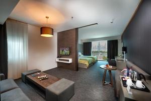 A seating area at 72 Hotel Sharjah