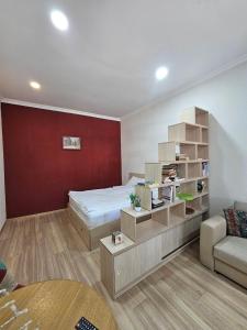Katil atau katil-katil dalam bilik di Shiraz Apartment