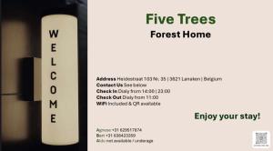 Fotografie z fotogalerie ubytování Five Trees Forest Home v destinaci Lanaken