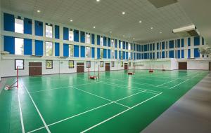 un campo da tennis con pavimento verde in un edificio di M Centura Sentul, Jalan Sentul Pasar, Sentul KL a Kuala Lumpur