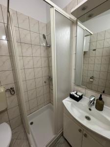 Koupelna v ubytování Apartments Sirena Korčula