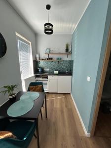 Kuchnia lub aneks kuchenny w obiekcie Chcę tu zostać Apartamenty Gdynia