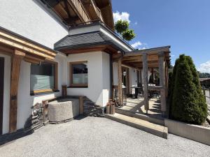 Balkón alebo terasa v ubytovaní Tirol Chalet Brixen