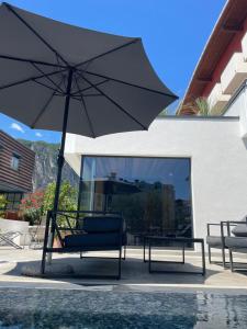 Patio nebo venkovní prostory v ubytování Hotel Virgilio