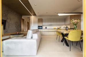 Nhà bếp/bếp nhỏ tại Czorsztyn Lux Apartments- Apartament z prywatną sauną 271