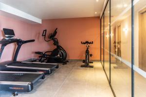 Posilňovňa alebo fitness centrum v ubytovaní Valmar Corfu