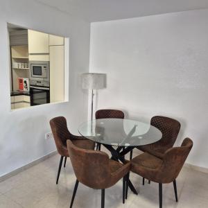 Η κουζίνα ή μικρή κουζίνα στο Casa Brisamar with wonderful seaview