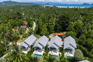 una vista aérea de las villas del complejo en Royal Palm Luxury Villas, en Hinkong