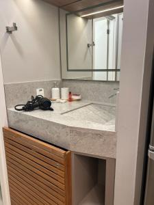 Koupelna v ubytování Esplêndido studio ao lado do Allianz Park