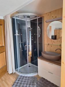 A bathroom at Haus Wilma