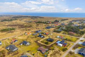 an aerial view of a parking lot with cars at 3390-Hvide-Sande-Sivbjerg-57 in Hvide Sande
