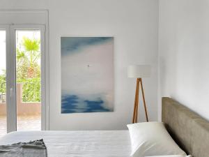 Postel nebo postele na pokoji v ubytování FLAT 45