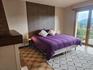 Ένα ή περισσότερα κρεβάτια σε δωμάτιο στο Villa Bellevue - Chez Oma