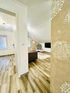 Surčin Grape Vine Apartments的电视和/或娱乐中心
