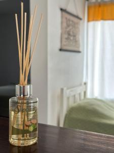 Ένα ή περισσότερα κρεβάτια σε δωμάτιο στο Cabañas Valle del Búho +25 φωτογραφίες