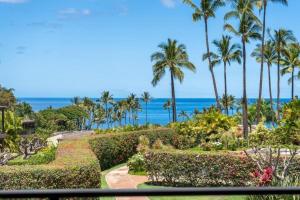 a view of the ocean from the balcony of a resort at WAILEA ELUA, #2107 condo in Wailea