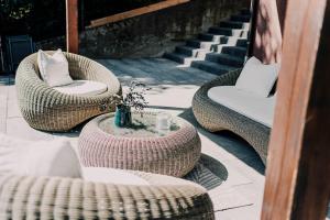 Et opholdsområde på Ferienwohnung - Zur Waldruhe