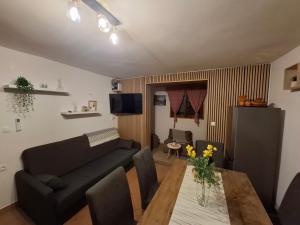 a living room with a couch and a table at Kuća za odmor Vila Valentina in Škriljevec