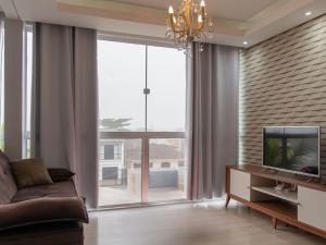 TV/trung tâm giải trí tại Apt confortável a 350 metros do mar HA0964