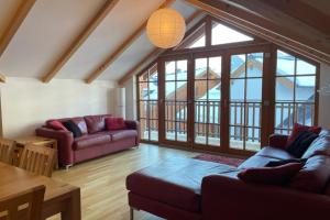 Χώρος καθιστικού στο Jana 5 by SMR Rauris Apartments - close to Gondola and Spa