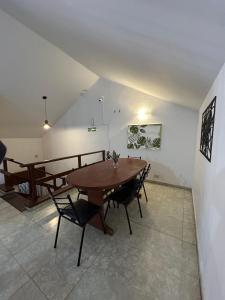 Χώρος καθιστικού στο Central Paz Hostel