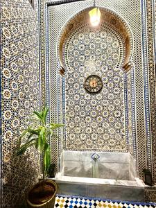 Bagno di Riad EL Manantial,Dar Hajjaj,Patrimonio del SXIX