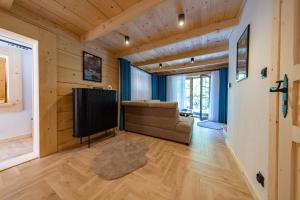 Μια τηλεόραση ή/και κέντρο ψυχαγωγίας στο Domek Sauna & Jacuzzi