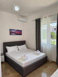 Katil atau katil-katil dalam bilik di Casa Del Mare- Plazhi i Vjeter