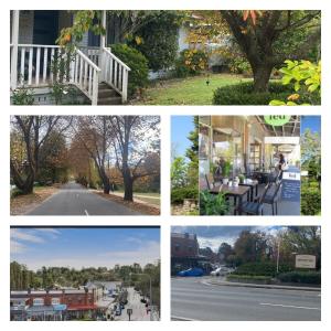 a collage of pictures of different towns and homes at Mountain Escape in Wentworth Falls