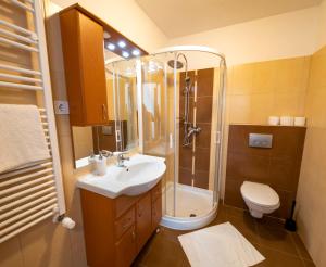 Koupelna v ubytování Veritas Apartment Zamárdi + 15 fotografií
