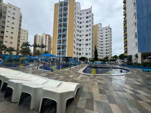 Πισίνα στο ή κοντά στο AGUAS dA FONTE T