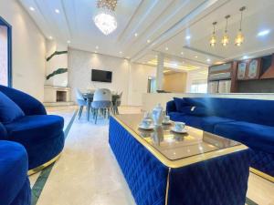Posezení v ubytování luxury villa ourika