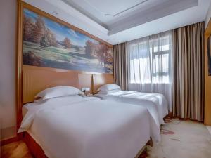 Ένα ή περισσότερα κρεβάτια σε δωμάτιο στο Vienna Hotel Changsha Wuyi Avenue Railway Station +230 φωτογραφίες