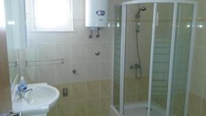 Koupelna v ubytování Apartmani Luka