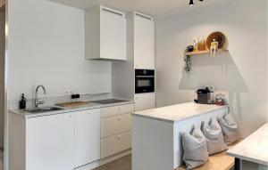 Nhà bếp/bếp nhỏ tại Cozy Apartment In Oostende With Wifi