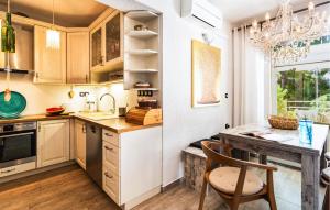 Kuchyňa alebo kuchynka v ubytovaní Two-Bedroom Apartment In Ivan Dolac