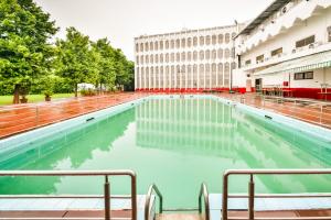a pool of water in the middle of a building at HOTEL MENAAL RESIDENCY in Kota