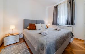 Ένα ή περισσότερα κρεβάτια σε δωμάτιο στο Gorgeous Home In Hrvatski Leskovac