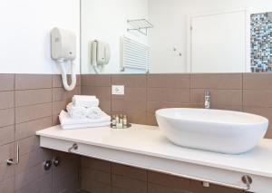 Koupelna v ubytování Hotel Biancamano