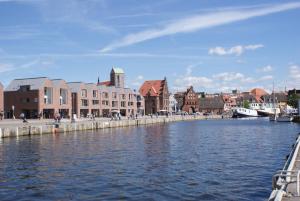 Blick auf einen Fluss in der Nähe der Ferienwohnung
