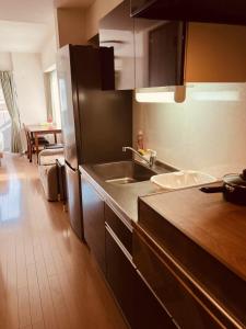 Dapur atau dapur kecil di SkyHotel Ryogoku 駅徒歩4分
