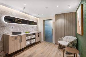 Kuchyň nebo kuchyňský kout v ubytování Hilton Budapest