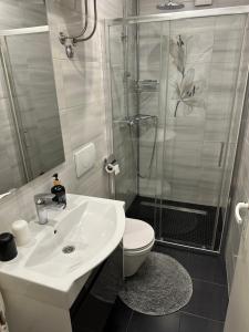 Koupelna v ubytování Apartments Centar - Mirjana