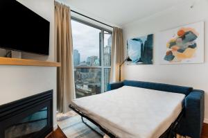 Ένα ή περισσότερα κρεβάτια σε δωμάτιο στο Mountain View Condo with Free Parking and Sleeps 6 Guests