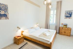 Postel nebo postele na pokoji v ubytování Das Sonnengleis