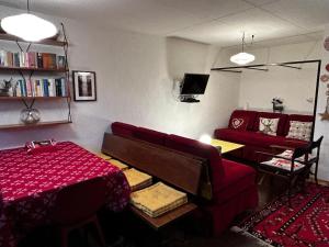 Posezení v ubytování Chalet La Stella a Corte