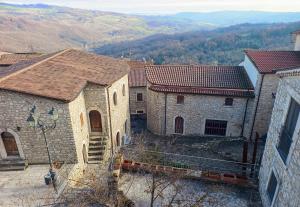 an aerial view of a group of buildings at Parva Domus in Campolattaro
