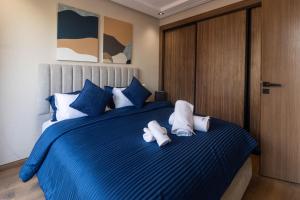 Postel nebo postele na pokoji v ubytování Small nest in a good location, quiet