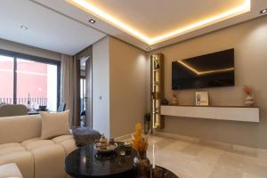 Posezení v ubytování Small nest in a good location, quiet